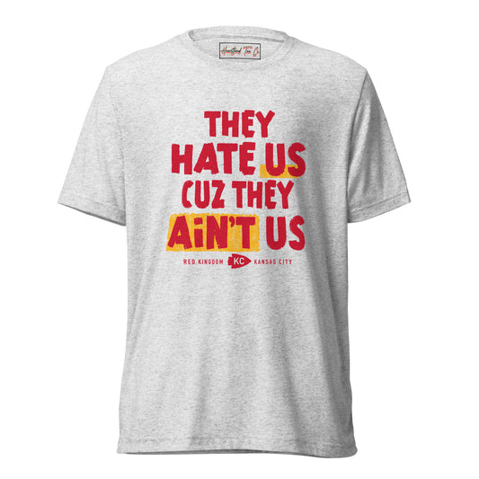 Hate Us White Tee